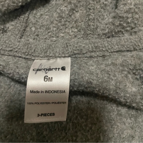 Infant Girls Carhartt Vest!‎ Size 6 Months, Did Fit  Up To 12 Months Gray Pink - Picture 4 of 4